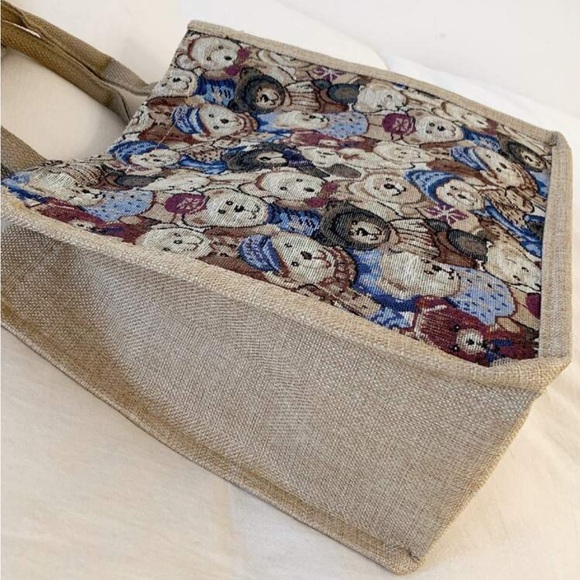 ✨ Teddy Bear Tapestry Hat & Matching Tote Bag Set ✨ - Picture 9 of 9